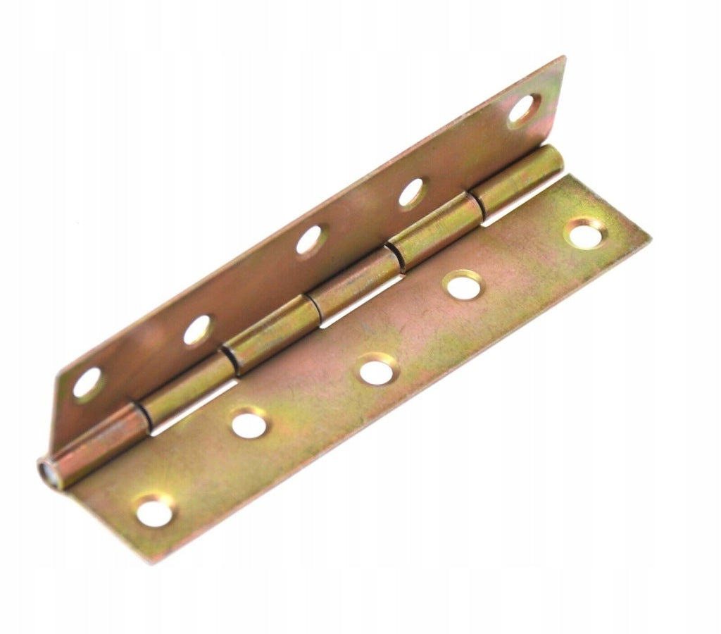 Zawias splatany 100 x 44mm meblowy budowlany skrzyniowy ocynk złoty 10 szt