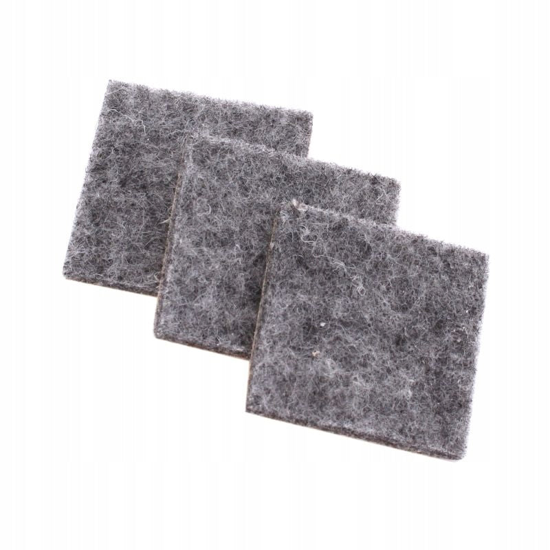 Ślizgacz filcowy 36x36mm 8szt zestaw, szare PODKŁADKI FILCOWE SAMOPRZYLEPNE