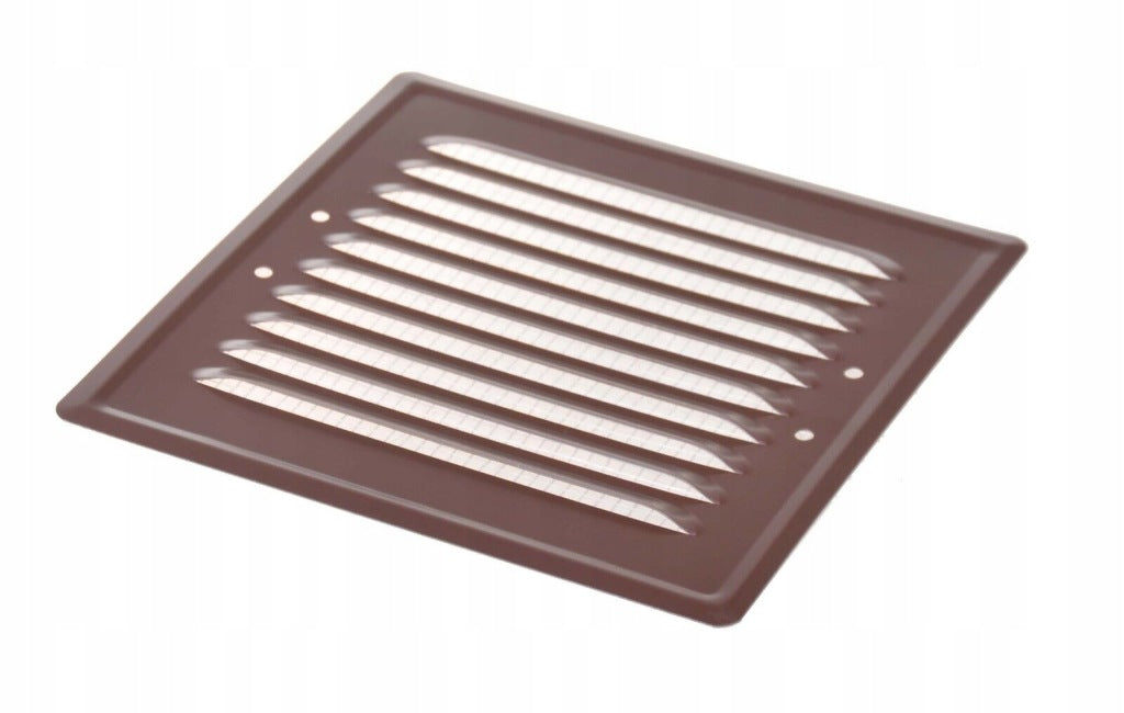 Kratka wentylacyjna metalowa 14x14 BRĄZOWA