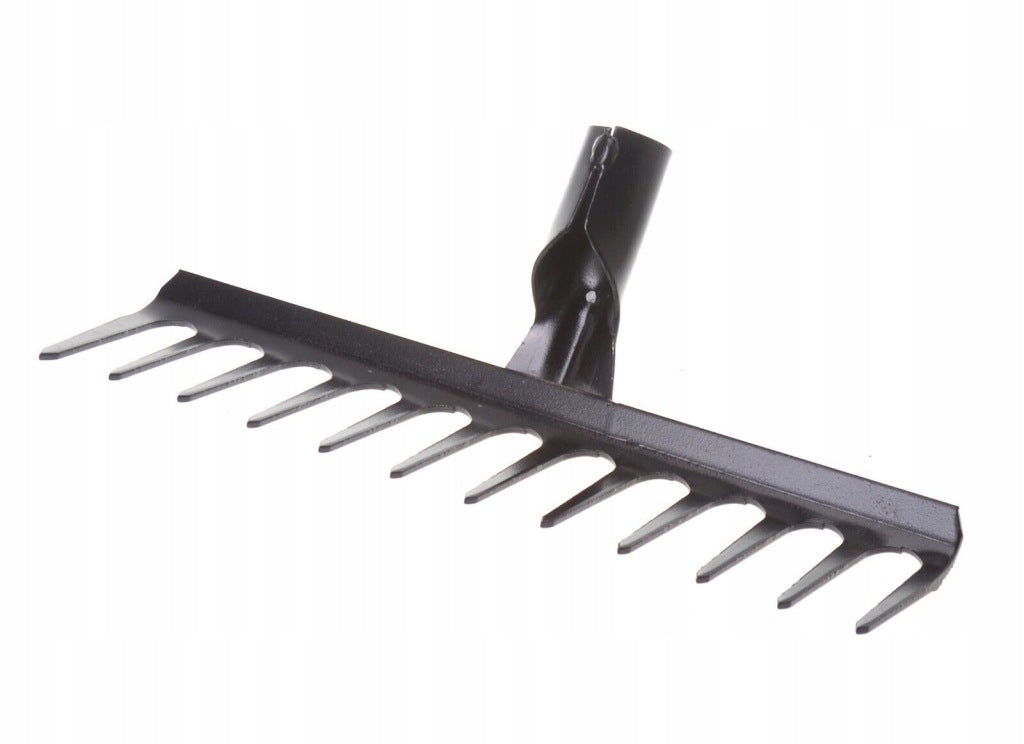 Grabie metalowe solidne czarne 12 zębów