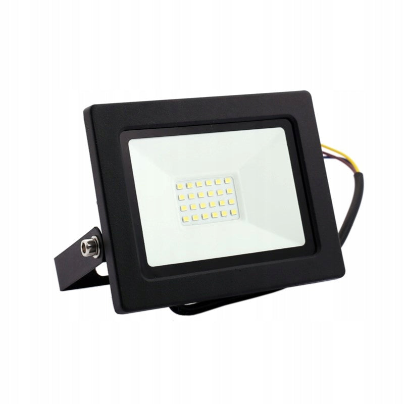 Aqbau naświetlacz LED SLIM 20W na ścianę mur ogrodzenie neutralna biel
