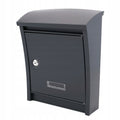 Aqbau skrzynka na listy DALMATIA antracyt 25x32x8-12cm stalowa kompaktowa