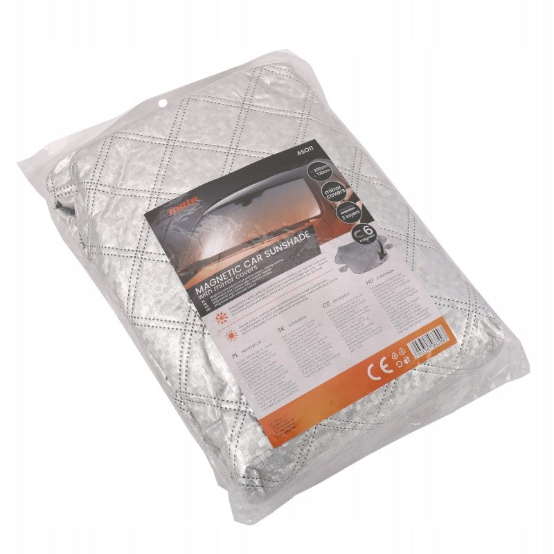 Aqbau osłona aluminiowa na szybę 120x200cm z magnesami ochronna lód śnieg