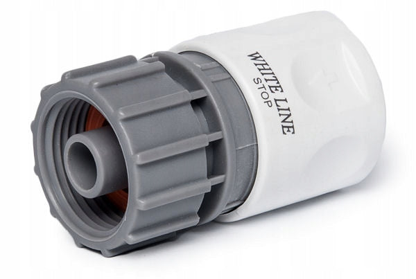 Aqbau White Line Szybkozłącze na wąż z opcją STOP 3/4″ gwint wewnętrzny